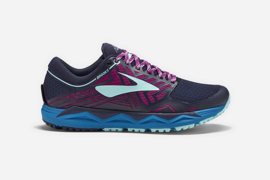 Brooks Caldera 2 Womens UK - Trail Running Shoes - Navy/Purple 104-LFSGUN